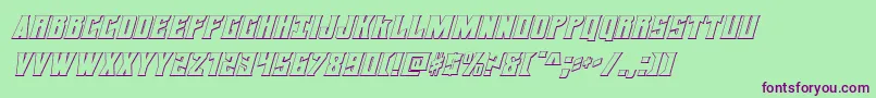 daemonicus3dital Font – Purple Fonts on Green Background
