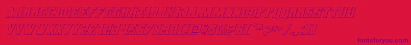 daemonicus3dital Font – Purple Fonts on Red Background