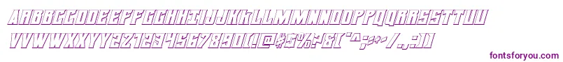 daemonicus3dital Font – Purple Fonts on White Background