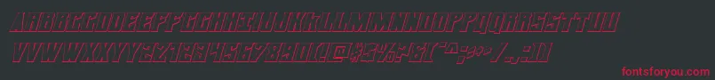 daemonicus3dital Font – Red Fonts on Black Background