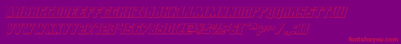 daemonicus3dital Font – Red Fonts on Purple Background