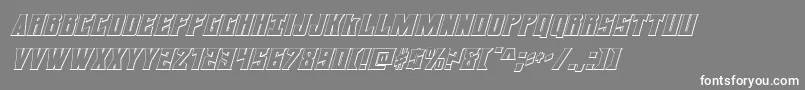 daemonicus3dital Font – White Fonts on Gray Background