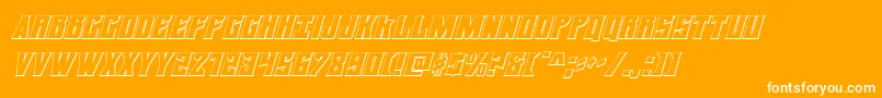 daemonicus3dital Font – White Fonts on Orange Background