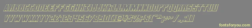 daemonicus3dital Font – Yellow Fonts on Gray Background