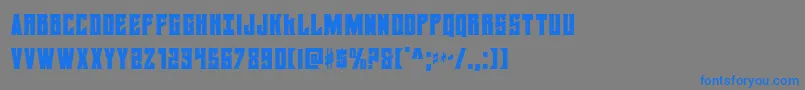 daemonicuscond Font – Blue Fonts on Gray Background