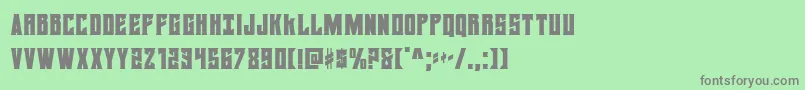 daemonicuscond Font – Gray Fonts on Green Background