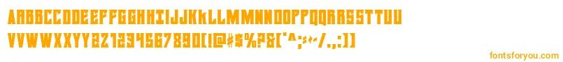 daemonicuscond Font – Orange Fonts on White Background