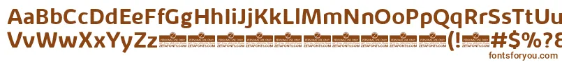 KabrioAlternateBoldTrial Font – Brown Fonts on White Background