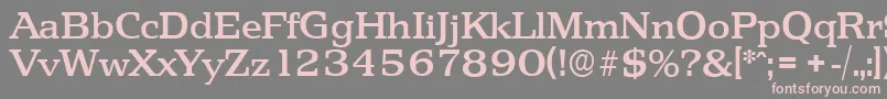 PenthouseserialMediumRegular-Schriftart – Rosa Schriften auf grauem Hintergrund