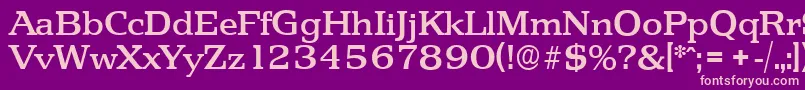 PenthouseserialMediumRegular-Schriftart – Rosa Schriften auf violettem Hintergrund