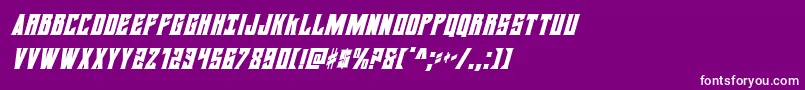 daemonicuscondital Font – White Fonts on Purple Background