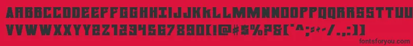 daemonicusexpand Font – Black Fonts on Red Background