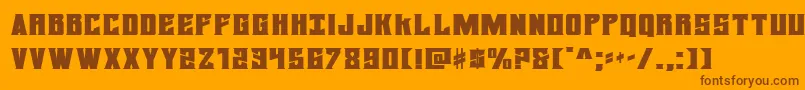 Шрифт daemonicusexpand – коричневые шрифты на оранжевом фоне