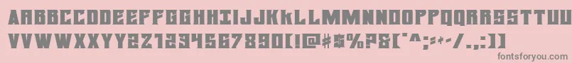 フォントdaemonicusexpand – ピンクの背景に灰色の文字