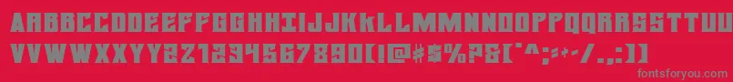 daemonicusexpand Font – Gray Fonts on Red Background