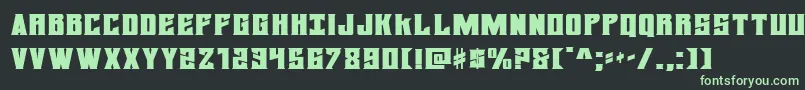 daemonicusexpand Font – Green Fonts on Black Background