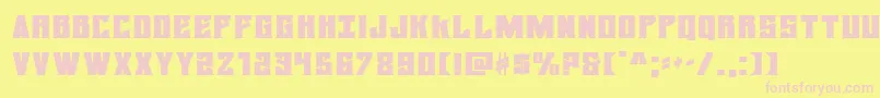 daemonicusexpand Font – Pink Fonts on Yellow Background