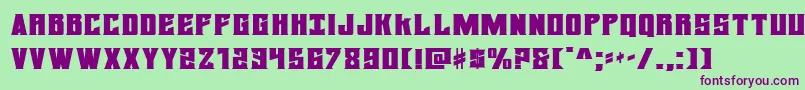 daemonicusexpand Font – Purple Fonts on Green Background