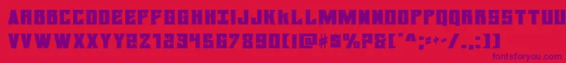 daemonicusexpand Font – Purple Fonts on Red Background