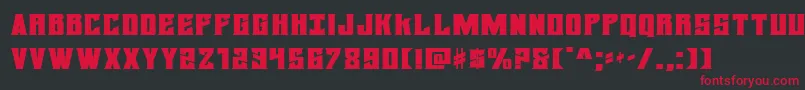 daemonicusexpand Font – Red Fonts on Black Background