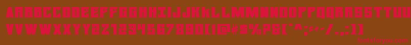 daemonicusexpand Font – Red Fonts on Brown Background