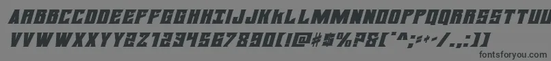 daemonicusexpandital-Schriftart – Schwarze Schriften auf grauem Hintergrund