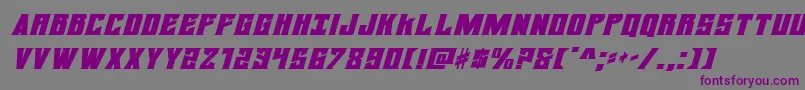 Шрифт daemonicusexpandital – фиолетовые шрифты на сером фоне