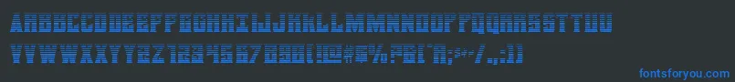 daemonicusgrad Font – Blue Fonts on Black Background