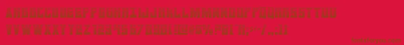 fuente daemonicusgrad – Fuentes Marrones Sobre Fondo Rojo