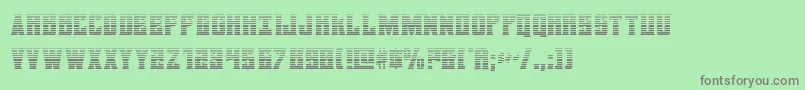 daemonicusgrad Font – Gray Fonts on Green Background