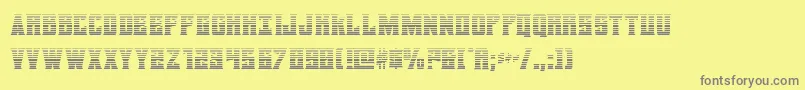 daemonicusgrad Font – Gray Fonts on Yellow Background