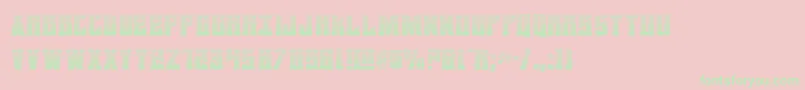 daemonicusgrad Font – Green Fonts on Pink Background
