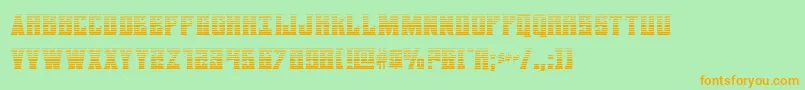 daemonicusgrad Font – Orange Fonts on Green Background