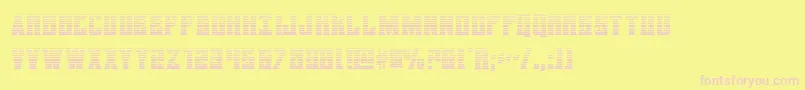daemonicusgrad Font – Pink Fonts on Yellow Background