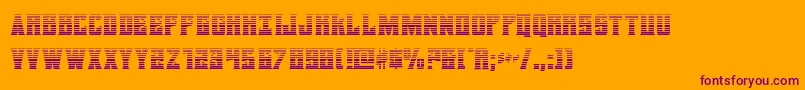 daemonicusgrad Font – Purple Fonts on Orange Background