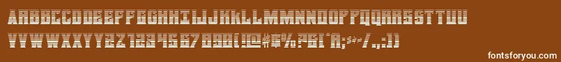 daemonicusgrad Font – White Fonts on Brown Background