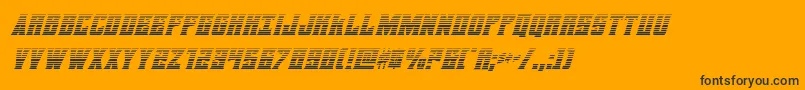 daemonicusgradital Font – Black Fonts on Orange Background