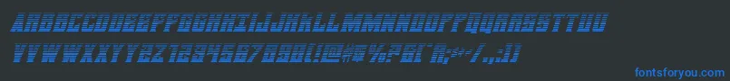 daemonicusgradital Font – Blue Fonts on Black Background