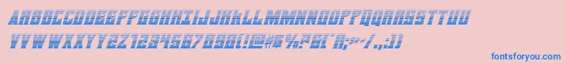 daemonicusgradital Font – Blue Fonts on Pink Background