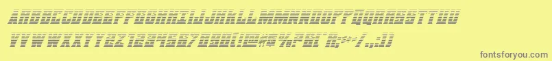 daemonicusgradital Font – Gray Fonts on Yellow Background