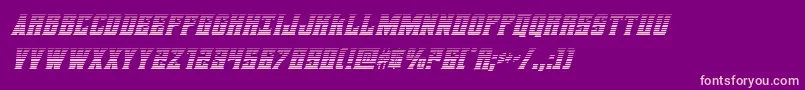 daemonicusgradital Font – Pink Fonts on Purple Background