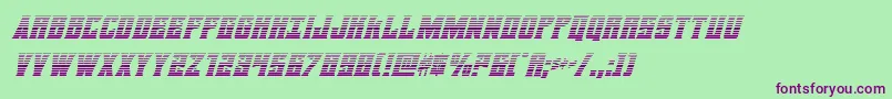 daemonicusgradital Font – Purple Fonts on Green Background