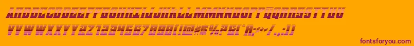 daemonicusgradital Font – Purple Fonts on Orange Background