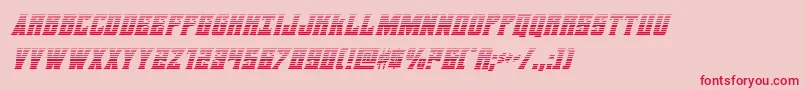 daemonicusgradital Font – Red Fonts on Pink Background