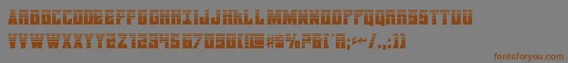 daemonicushalf Font – Brown Fonts on Gray Background