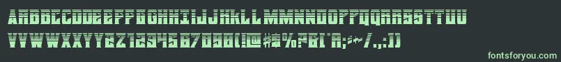 daemonicushalf Font – Green Fonts on Black Background