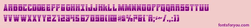 daemonicushalf-Schriftart – Violette Schriften auf rosa Hintergrund