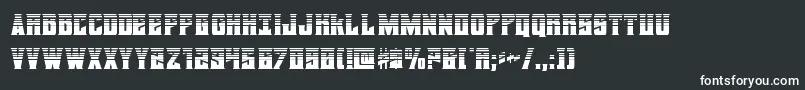 フォントdaemonicushalf – 黒い背景に白い文字