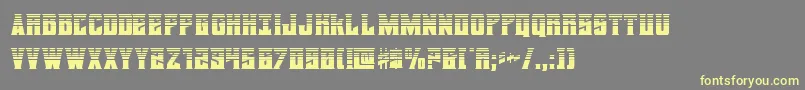 daemonicushalf Font – Yellow Fonts on Gray Background