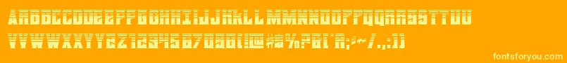 daemonicushalf Font – Yellow Fonts on Orange Background